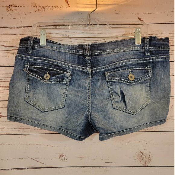 ⭐️⭐️SOLDMER⭐️⭐️Blue Spice Blue Denim Cut-Off Medium Wash - Picture 2 of 10